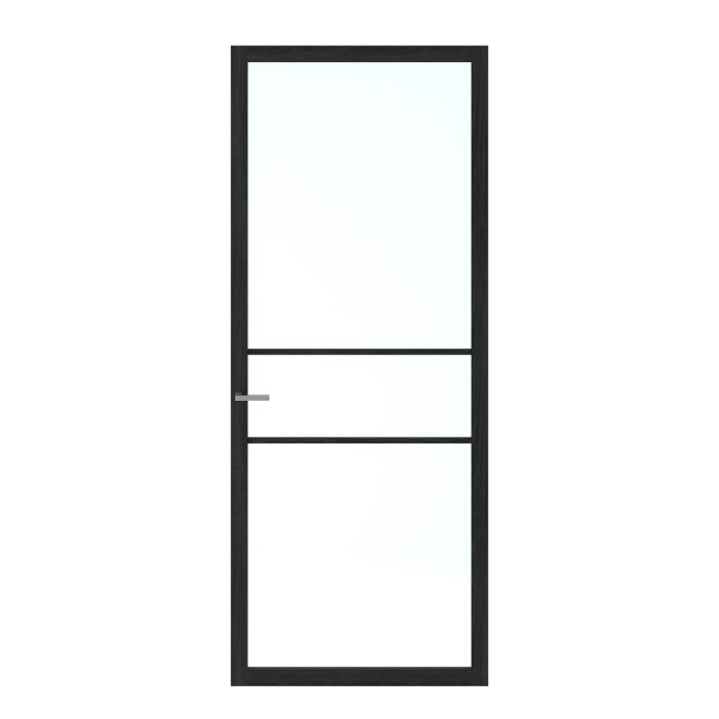 Binnendeur Skantrae SSL 14710 Blank Glas Charcoal Oak